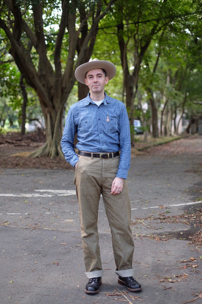 {The Rite Stuff} Pacemaker 10 oz. Denim Herringbone Twill Work Pants (Sun Tan Khaki)