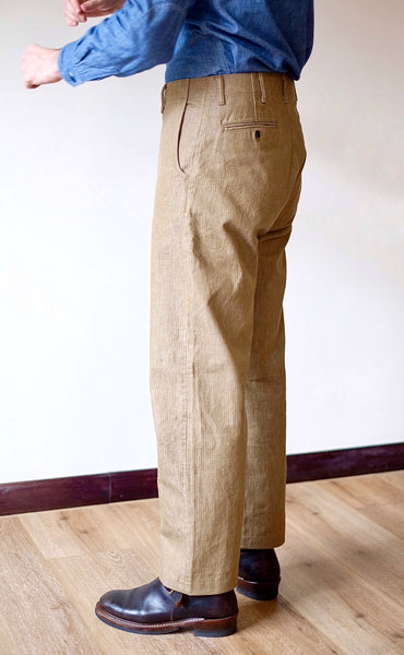 {The Rite Stuff} Pacemaker 10 oz. Denim Herringbone Twill Work Pants (Sun Tan Khaki)