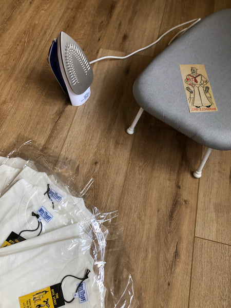 {Vintage Remake} - Deadstock 1940s Iron On Slub Tee (Native Chief) Small