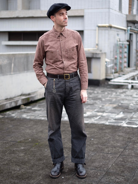 {The Rite Stuff} Atlas Salt & Pepper Work Shirt (Cedar)