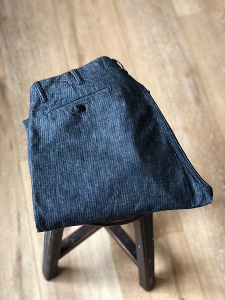{The Rite Stuff} Pacemaker 10 oz. Denim Herringbone Twill Work Pants (Cadet Blue Indigo)