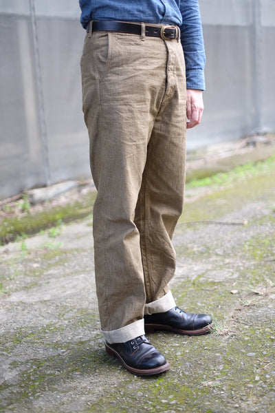 {The Rite Stuff} Pacemaker 10 oz. Denim Herringbone Twill Work Pants (Sun Tan Khaki)