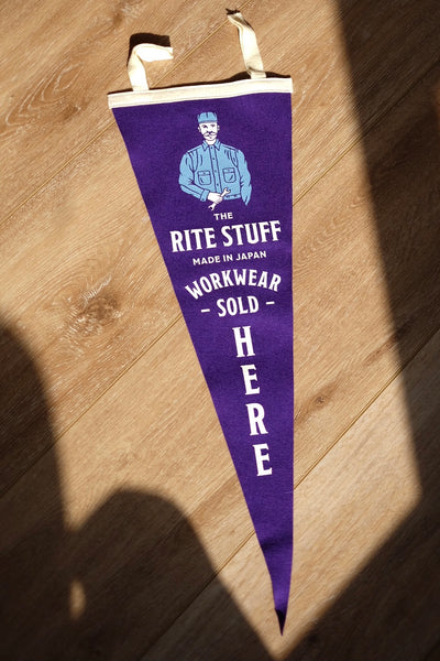 {The Rite Stuff} Wool Felt Shop Pennant