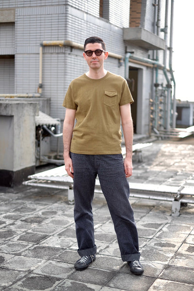 {The Rite Stuff} Heavyweight 9 oz. Loopwheel Pocket Tee (Olive)