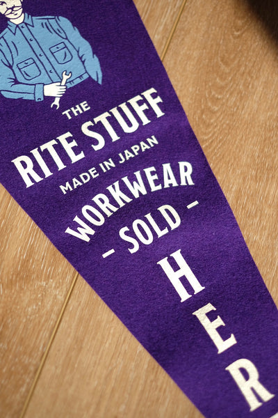 {The Rite Stuff} Wool Felt Shop Pennant