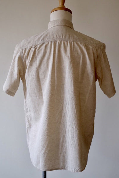 {The Rite Stuff} Bantam Selvedge Chambray Short-Sleeve Work Shirt (Ecru)