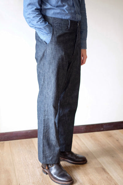 {The Rite Stuff} Pacemaker 10 oz. Denim Herringbone Twill Work Pants (Cadet Blue Indigo)
