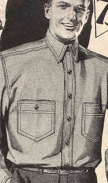 {Sold Out} Atlas Salt & Pepper 6.5 oz. Selvedge Work Shirt (Sage Green)