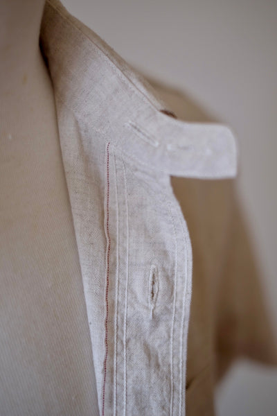 {The Rite Stuff} Bantam Selvedge Chambray Short-Sleeve Work Shirt (Ecru)