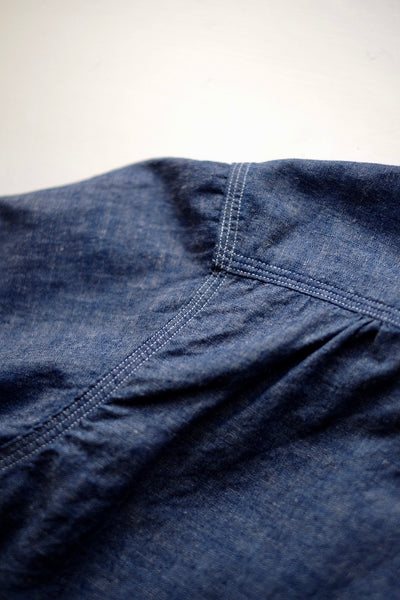 {The Rite Stuff} Bantam Selvedge Chambray Short-Sleeve Work Shirt (Indigo)