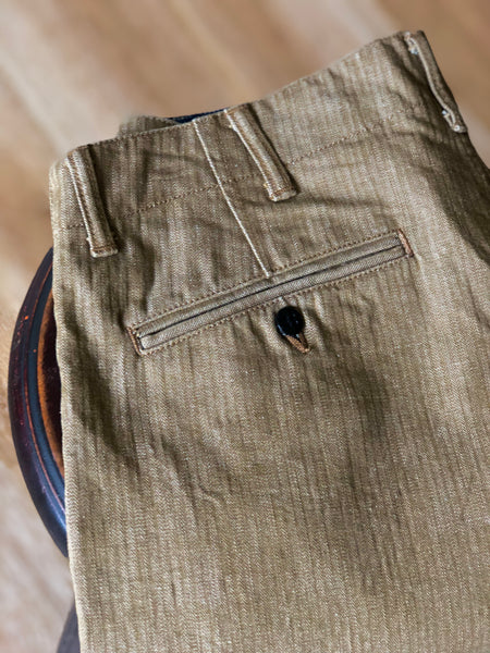 {The Rite Stuff} Pacemaker 10 oz. Denim Herringbone Twill Work Pants (Sun Tan Khaki)