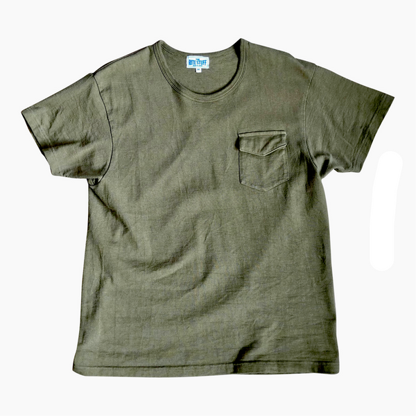 {The Rite Stuff} Heavyweight 9 oz. Loopwheel Pocket Tee (Olive)