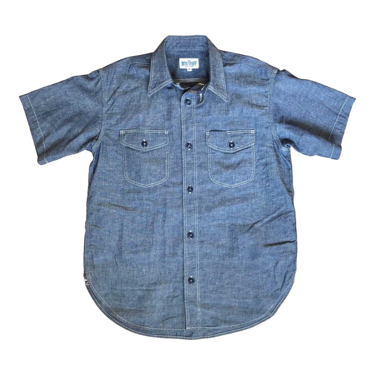 1930´s-1940´s blue cotton shirt 新品正規店通販 メンズ | dawnlux.com.au