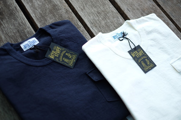 {The Rite Stuff} Loopwheel Pocket T-Shirt (Navy Blue)