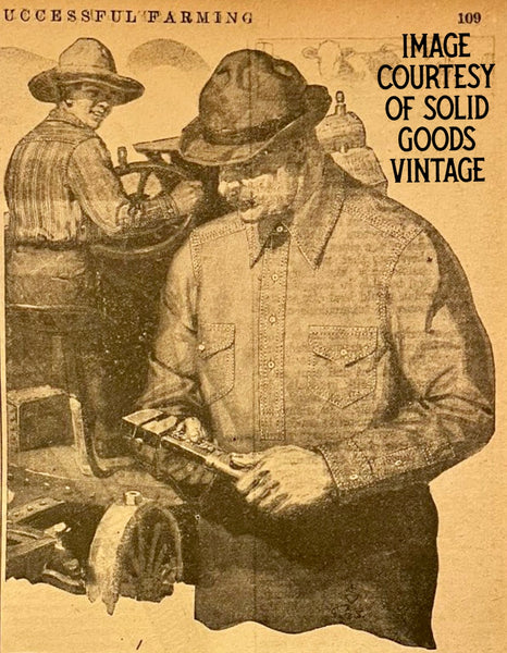 {The Rite Stuff} Bantam Selvedge Chambray Short-Sleeve Work Shirt (Ecru)