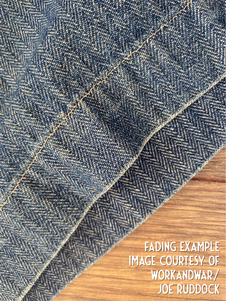 {The Rite Stuff} Pacemaker 10 oz. Denim Herringbone Twill Work Pants (Cadet Blue Indigo)