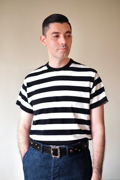{The Rite Stuff} Border Stripe Tee (Black x White)