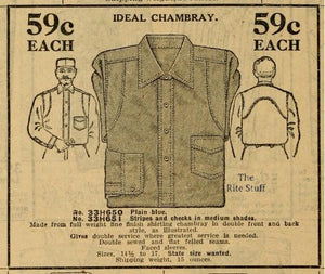 A Brief History of the Work Shirt - 1886-1930