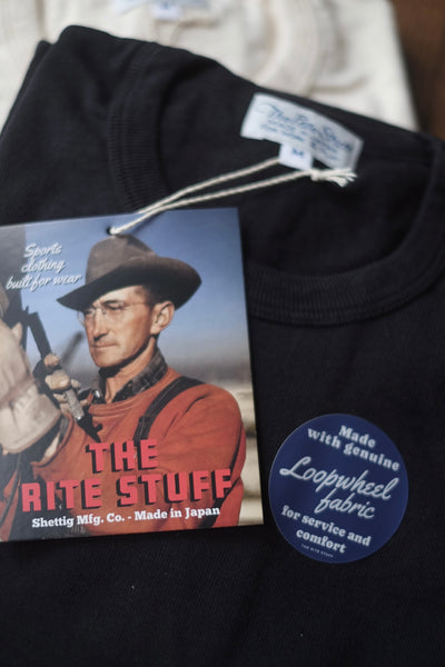 {Pre-order for May '26} Heavyweight 9 oz. Loopwheel Tee (Black)