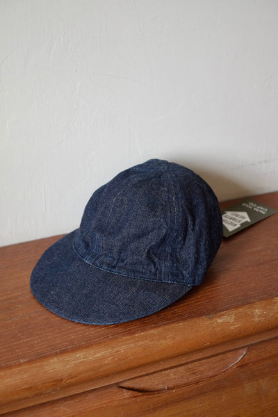 {The Rite Stuff x Papa Nui} Sailor Moku 10.5 oz. Selvedge Denim Cap (Indigo)