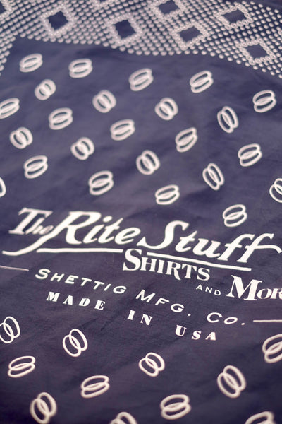 {Sold Out} Twin Ring 1930s-style Selvedge Bandana (Navy)