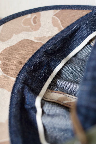 {The Rite Stuff x Papa Nui} Sailor Moku 10.5 oz. Selvedge Denim Cap (Indigo)