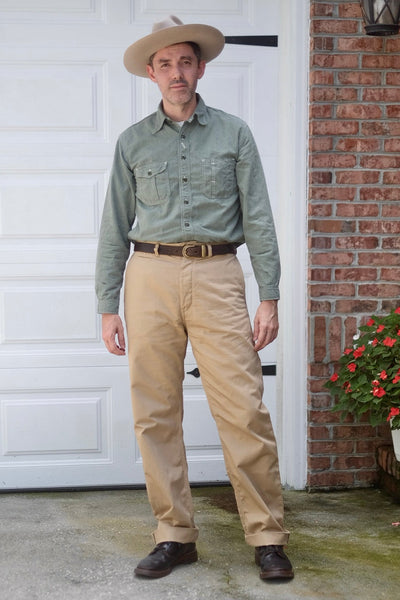 {Pre-order for April ‘26} Oilman 7.7 oz. Chino Twill Work Pants (Tan)