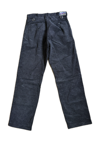 {Pre-order for Dec. '26} Arkham 'Tweeduroy' 7.5-wale Discharge-printed Corduroy Trousers (Black)
