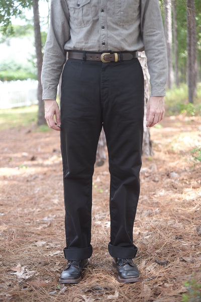 {Pre-order for April ‘26} Oilman 7.7 oz. Chino Twill Work Pants (Black)