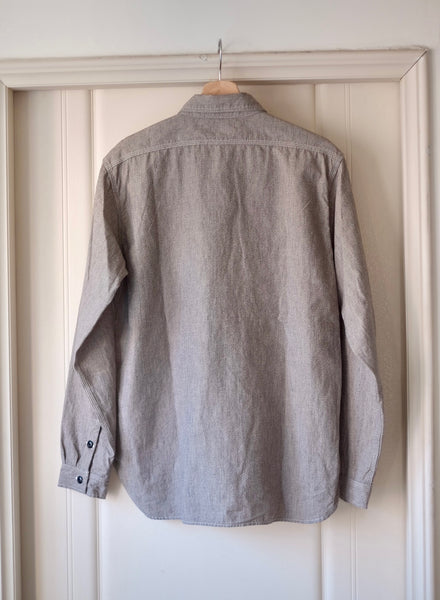{Pre-order for April ‘26} Railhead Engineer Selvedge Salt & Pepper Work Shirt (Iron Grey)