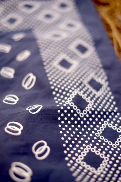 {Sold Out} Twin Ring 1930s-style Selvedge Bandana (Navy)