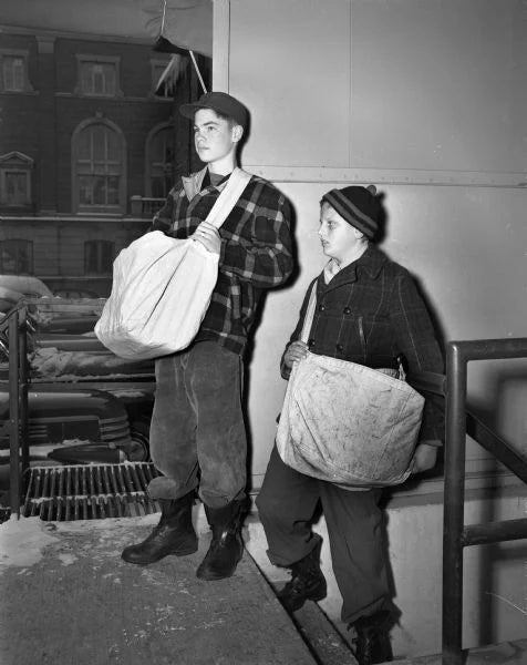 {The Rite Stuff x Labor Day}Newspaper Boy Bag (Natural)