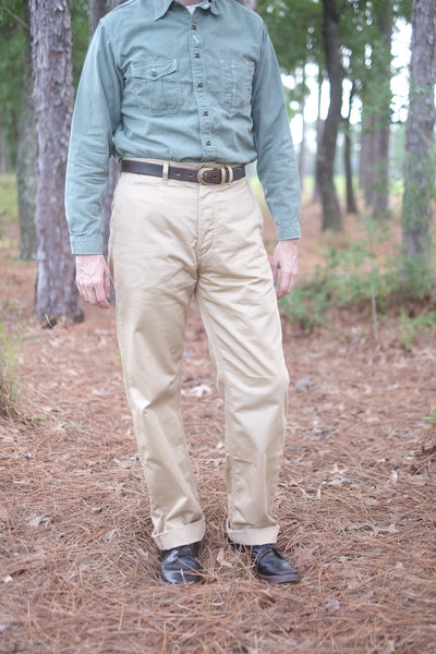 {Pre-order for April ‘26} Oilman 7.7 oz. Chino Twill Work Pants (Tan)