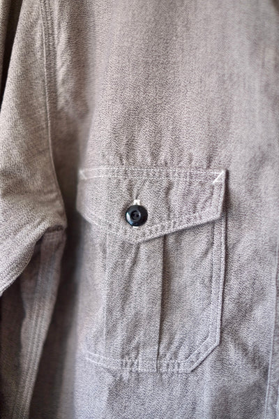 {Pre-order for April ‘26} Railhead Engineer Selvedge Salt & Pepper Work Shirt (Iron Grey)