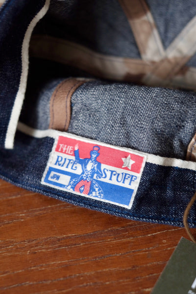 {The Rite Stuff x Papa Nui} Sailor Moku 10.5 oz. Selvedge Denim Cap (Indigo)