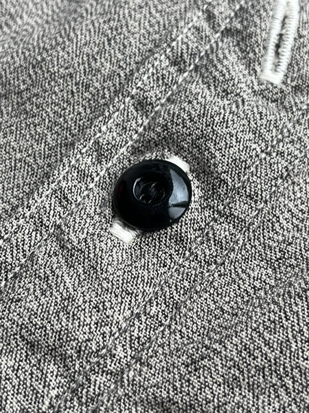 {Pre-order for April ‘26} Railhead Engineer Selvedge Salt & Pepper Work Shirt (Iron Grey)