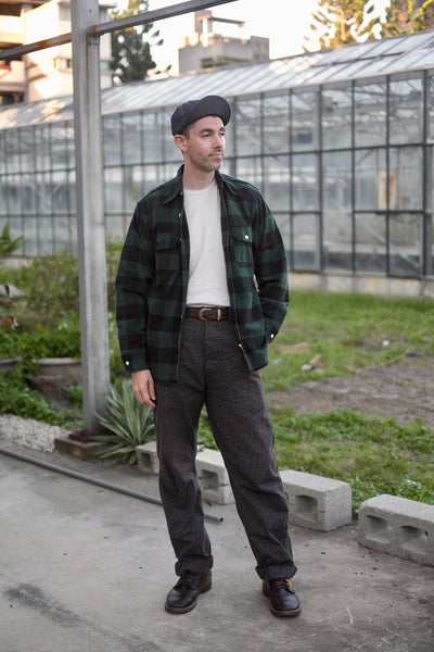 {New Arrival} Icebreaker Buffalo Plaid 11 oz. Heavyweight Flannel Work Shirt (Green)