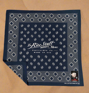 {Sold Out} Twin Ring 1930s-style Selvedge Bandana (Navy)