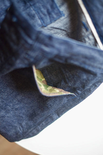 {Pre-order for Oct. ‘25} The Rite Stuff x Papa Nui 10.5 oz. Selvedge Denim Sailor Moku Pants (Indigo)