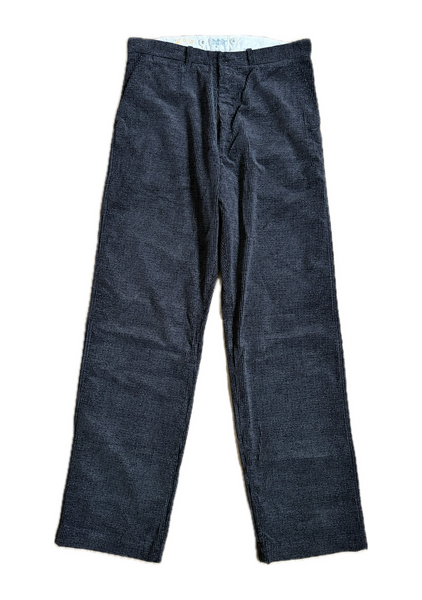{Pre-order for Dec. '26} Arkham 'Tweeduroy' 7.5-wale Discharge-printed Corduroy Trousers (Black)