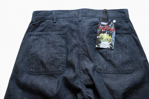 {Now Shipping} The Rite Stuff x Papa Nui 10.5 oz. Selvedge Denim Sailor Moku Pants (Indigo)