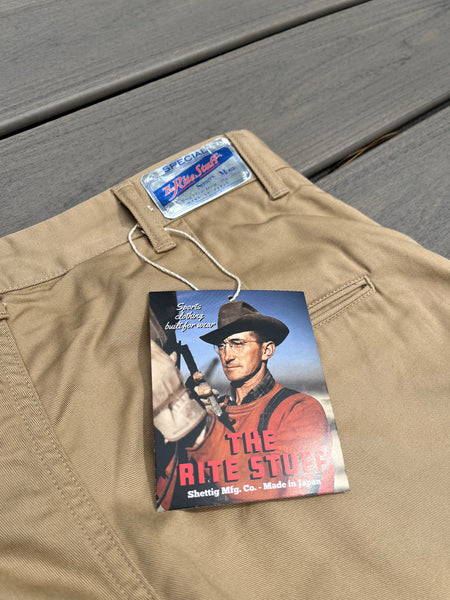 {Pre-order for April ‘26} Oilman 7.7 oz. Chino Twill Work Pants (Tan)