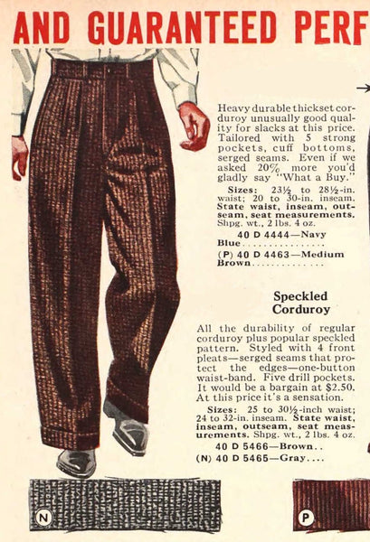 {Pre-order for Dec. '26} Arkham 'Tweeduroy' 7.5-wale Discharge-printed Corduroy Trousers (Brown)