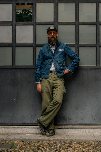 {Pre-order for May 2026} The Rite Stuff x Papa Nui x John Lofgren Bootmaker Champion Sneakers (Amoskeag Denim)