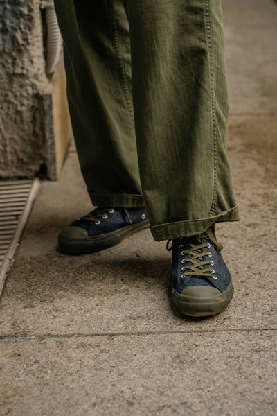 {Pre-order for May 2026} The Rite Stuff x Papa Nui x John Lofgren Bootmaker Champion Sneakers (Amoskeag Denim)