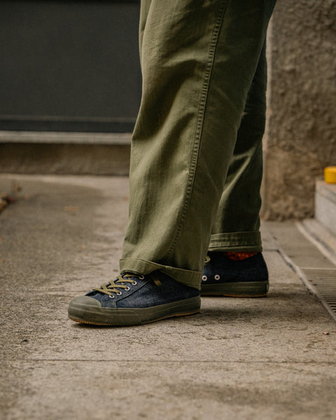 {Pre-order for May 2026} The Rite Stuff x Papa Nui x John Lofgren Bootmaker Champion Sneakers (Amoskeag Denim)