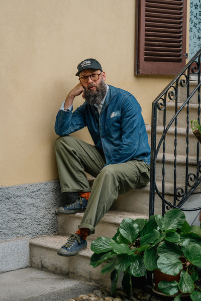 {Pre-order for May 2026} The Rite Stuff x Papa Nui x John Lofgren Bootmaker Champion Sneakers (Amoskeag Denim)