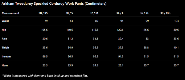 {Pre-order for Dec. '26} Arkham 'Tweeduroy' 7.5-wale Discharge-printed Corduroy Trousers (Black)