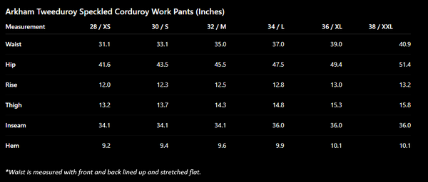 {Pre-order for Dec. '26} Arkham 'Tweeduroy' 7.5-wale Discharge-printed Corduroy Trousers (Black)
