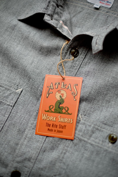 {The Rite Stuff} Atlas Salt & Pepper Work Shirt (Iron Grey)